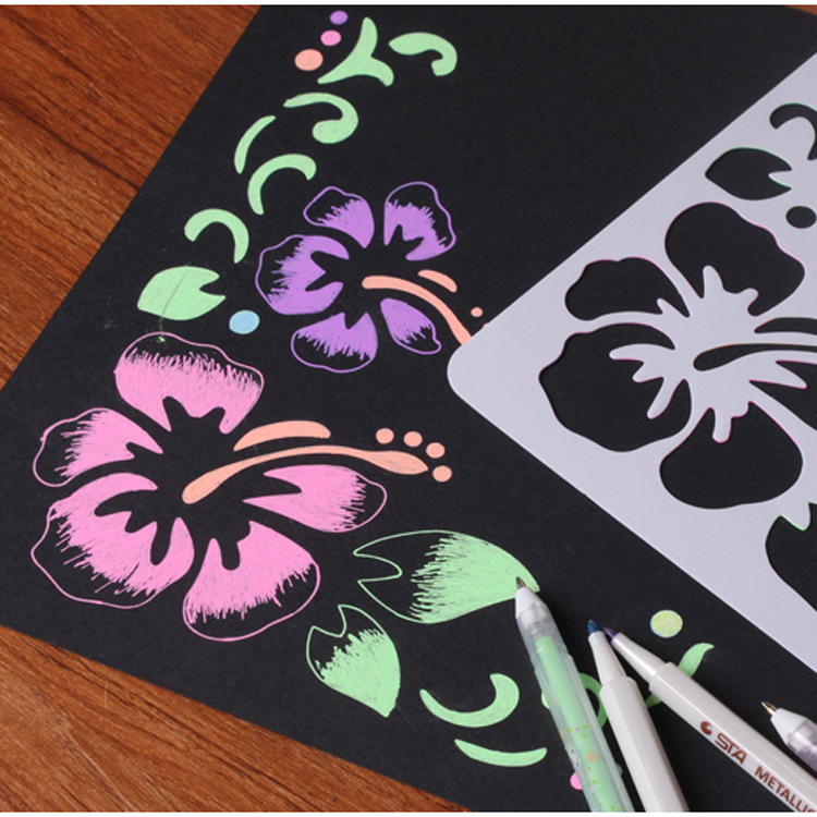 20 B5 painting template English alphanumeric copy hollow template DIY graffiti waterproof PET template ruler
