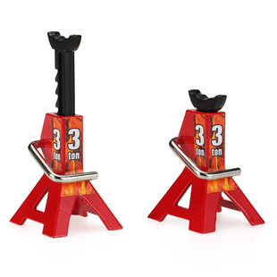 1/10 Car Model Artificial 3 Tons 0kg Top Accessories Red Metal Adjustable Car Repair Table Two Pack)