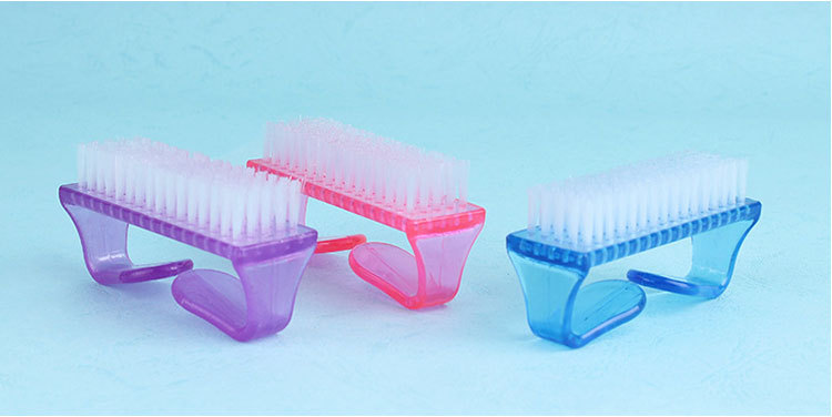 Nail tools large plastic horn brush nail powder brush horn brush nail cleaning tools