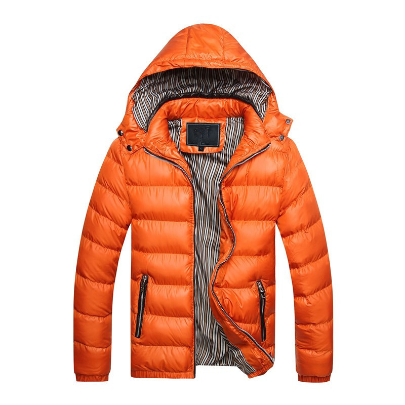 Amazon Foreign Trade Men's Autumn and Winter New Cotton Clothes Men's Korean Style Stand Collar Men's Slim-fit Warm Men's Cotton-padded Jacket