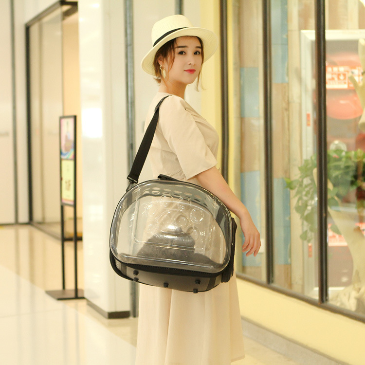 Explosions manufacturers wholesale EV transparent pet bag cat bag dog bag foldable storage pet out of the bag large quantity discount