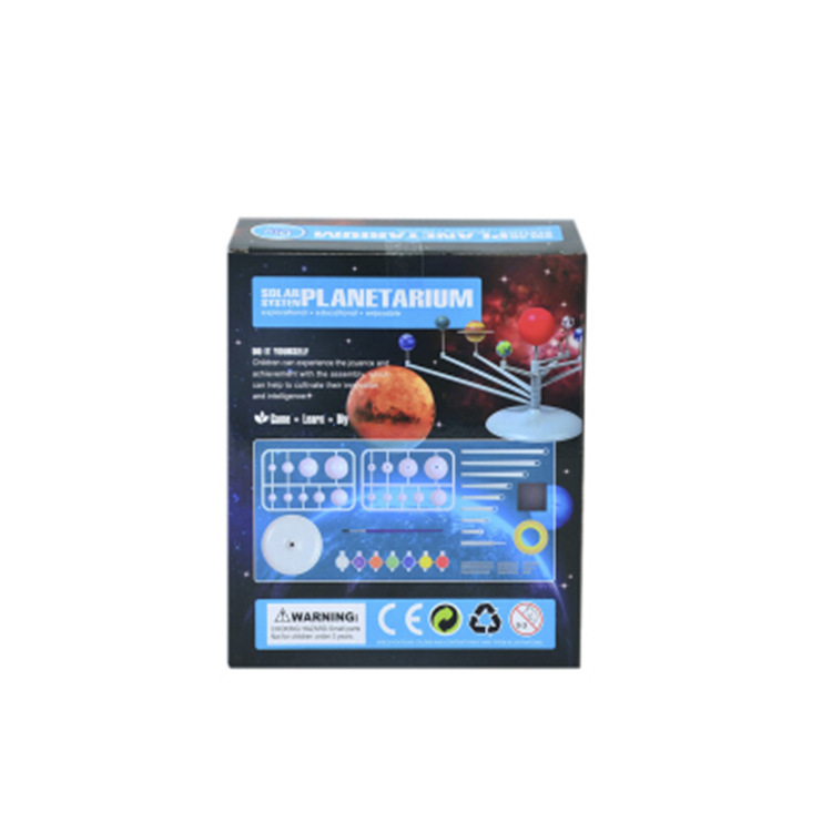 Science and technology small production nine planets model puzzle diy assembled solar system Star instrument children's experimental science and education toys