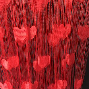 Korean Style 1*2M Jacquard Heart Thread Curtain Door Curtain Living RooM Decorative Partition Factory Direct Sales Wholesale