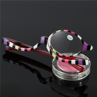 Colorful Glasses New Style Cosmetic Glasses Rotatable Reading Glasses Women's Reading Glasses Frame One-eyed Glasses Frame Reading Glasses