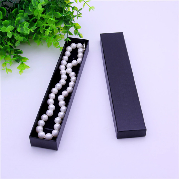 Spot wholesale pearlescent paper hairpin gift box heaven and earth cover jewelry box rectangular necklace packaging box
