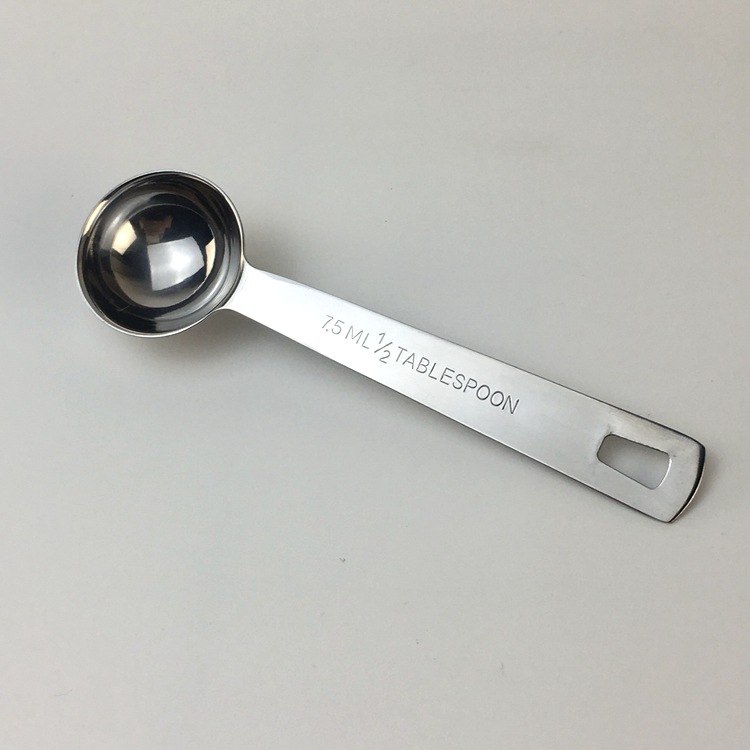 Stainless steel square handle measuring spoon baking tools measuring spoon set seasoning spoon ml spoon