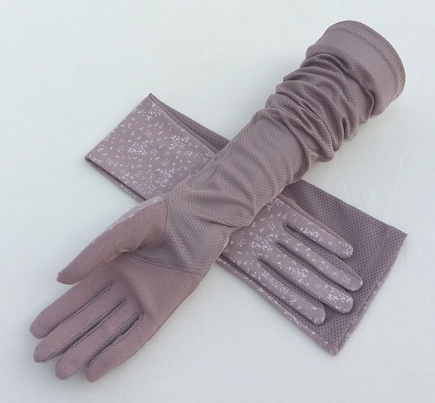 Gants de protection solaire pour femme, été, fins, longs, électriques, protection UV, doigts complets, conduite, cyclisme, printemps et automne, antidérapants, respirants, pur coton_voghion.com