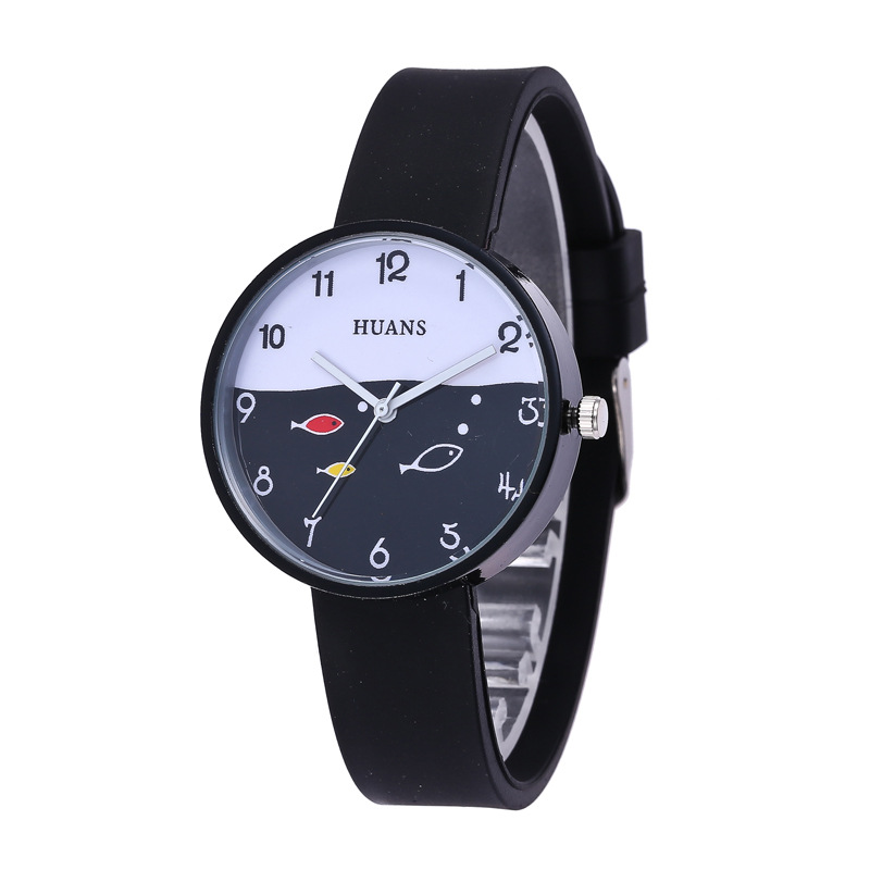 HUANS Watch 2020 New Girls Korean Simple Small Fresh Silicone Watch Student Children's Quartz Watch