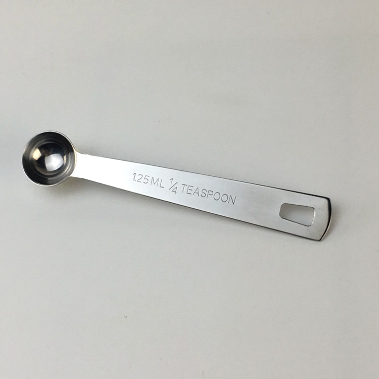 Stainless steel square handle measuring spoon baking tools measuring spoon set seasoning spoon ml spoon