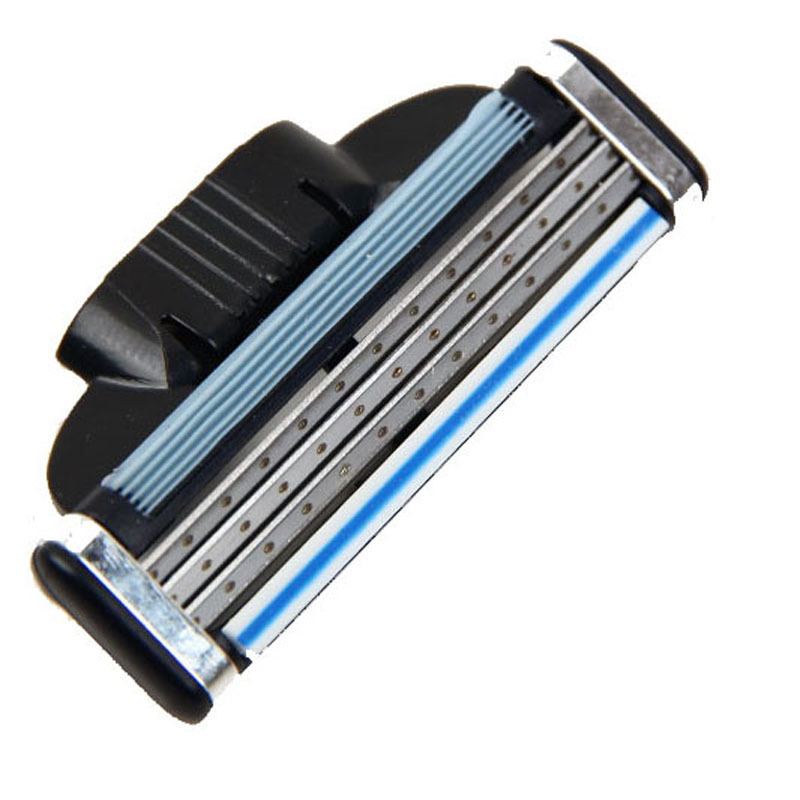 Cross-border Hot Selling Explosions Meian Three-layer Shaver Manual Speed Men's Razor Blade Replacement Blade 4 Pack