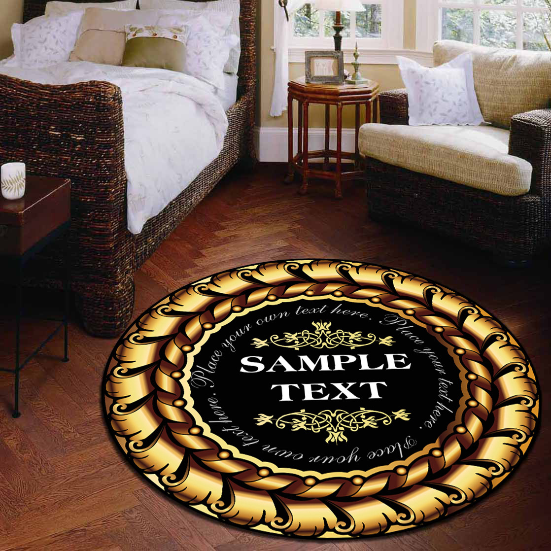 Factory wholesale Chinese style round carpet computer turn chair cushion hanging basket children's cartoon blanket can be customized logo