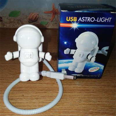 Cross-border USB astronaut LED lamp astronaut night light creative Book Lamp computer gift printed LOGO