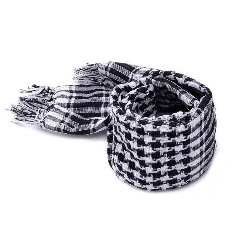 Outdoor Tactical Arabian Scarf Men's Neck Variety Arabian Square Scarf Warm Windproof Scarf