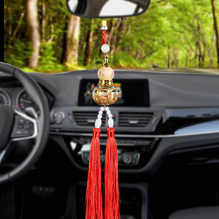 Creative gold foil gourd Crystal Car pendant insurance company car jewelry gifts a generation of hair
