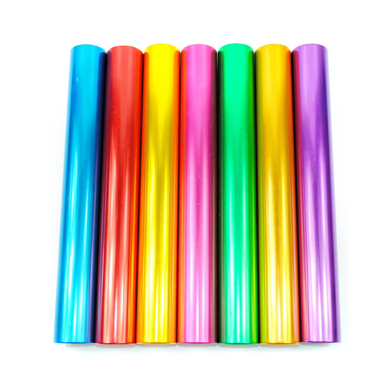 Aluminum alloy baton 3.8cm standard track and field competition baton running baton plating long-term supply