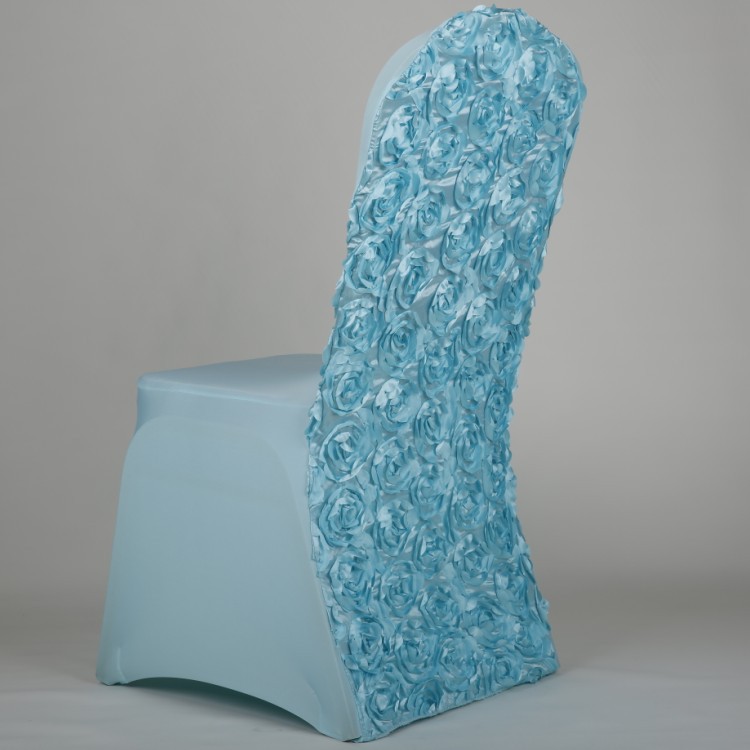 Thickened Rose Elastic Chair Cover Banquet Meeting Hotel Hotel Celebration Wedding Wedding Chair Cover Seat Chair Back Cover