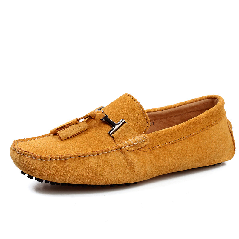 Wholesale new leather shoes Bean shoes men's shoes spring and summer tide shoes men's casual driving shoes factory direct sales