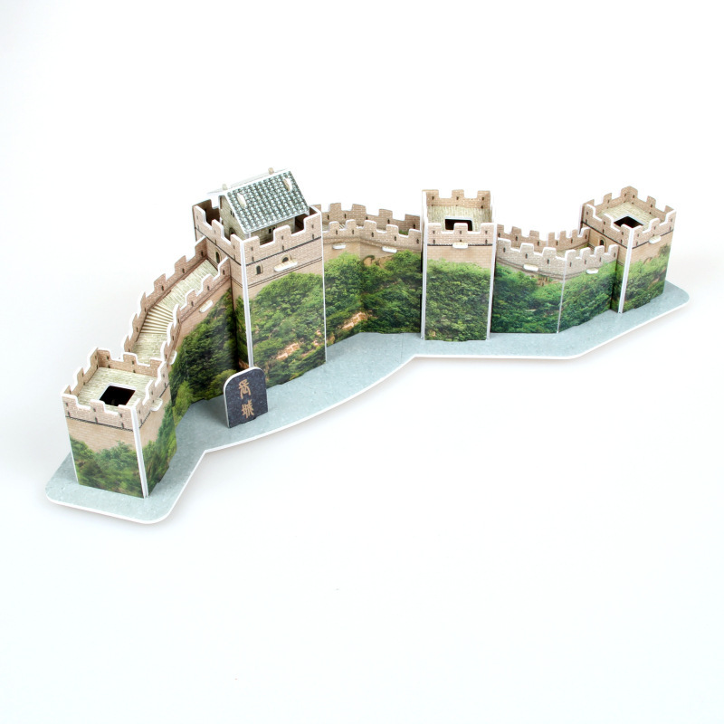Tourist souvenir World scenic landmark model three-dimensional early education 3D puzzle children's toy paper cross-border