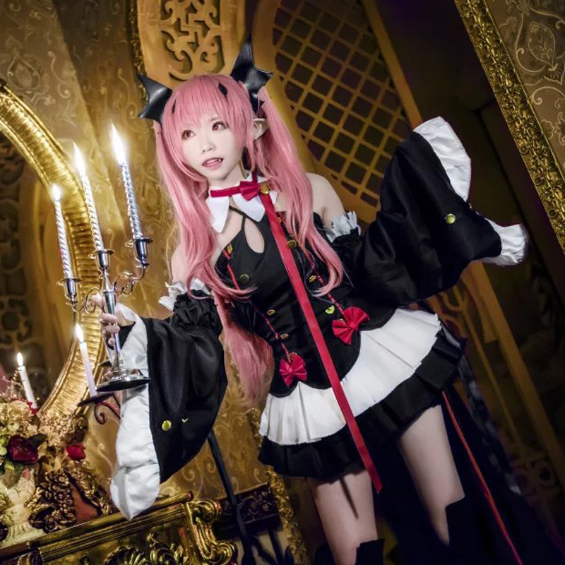 The end of the AliExpress of the Blazing Angel Witch vampire krutzepsi cosplay set a generation of hair