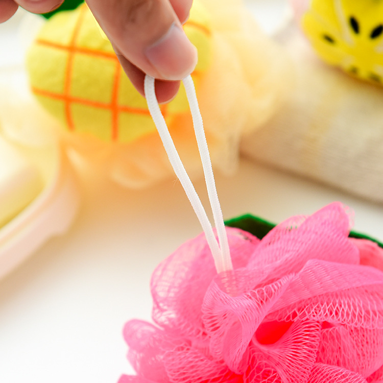 F311 Fruit Shape Bath Bath Ball Bath Flower Bath Soft Large Foaming Ball Bath Exfoliating Bath