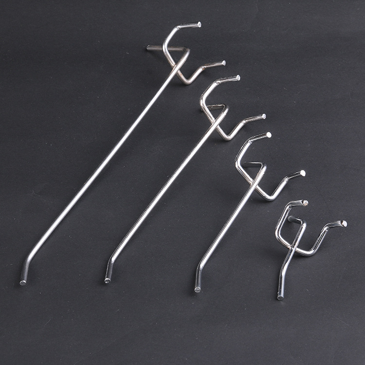 Yiwu factory wholesale tripod hook shelf hook hole hook double angle hook jewelry hook hole hook