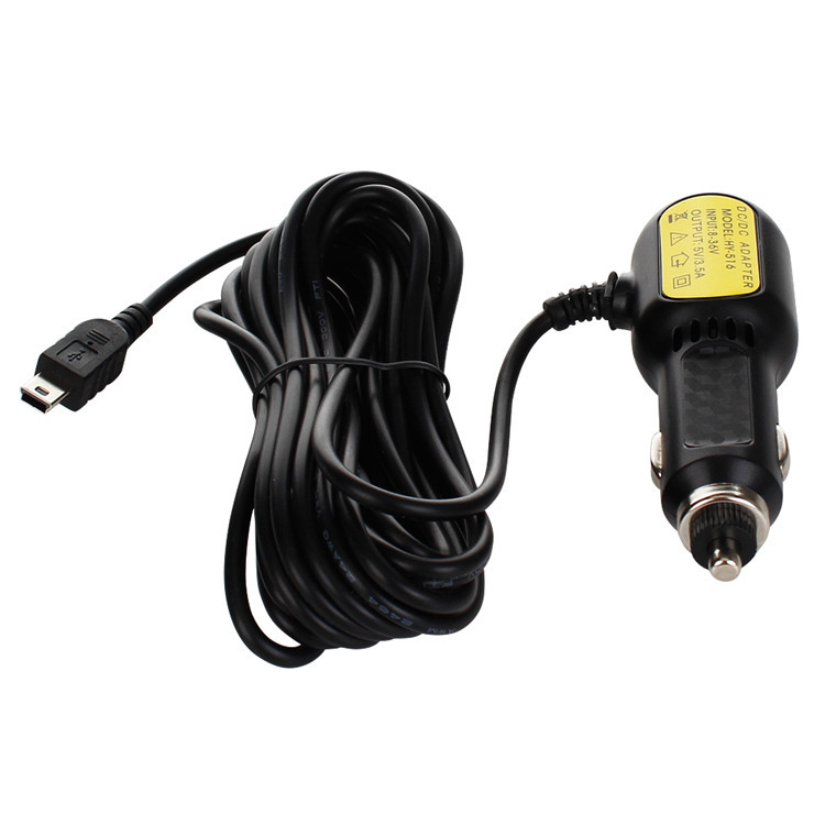 Driving recorder car charger truck car charger dual USB cigarette lighter car charger 3.5A GPS navigation car charger 3.5 meters