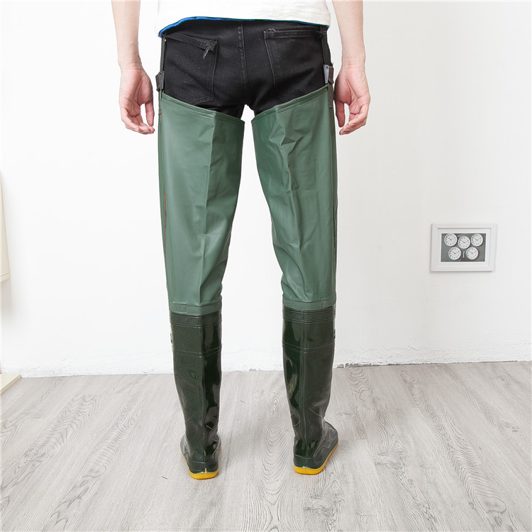 Wholesale extended knee-length transplanting shoes summer men's soft bottom wear-resistant non-slip water pants transplanting boots Paddy shoes factory direct sales