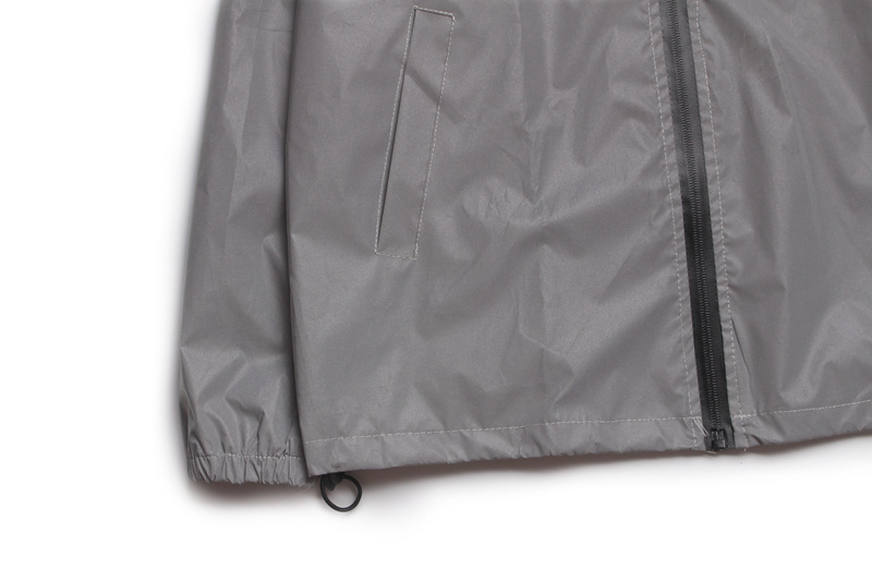 New Luminous Charge Windbreaker Japanese Style Trendy Brand Couple's Reflective Clothes Solid Color Jacket Student Men's and Women's Class Clothes Trendy