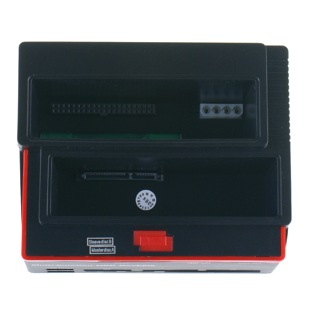 Mobile hard disk box 2.5-3.5 Dual-slot copy device IDE-SATA hard disk dual-use with card reader HUB