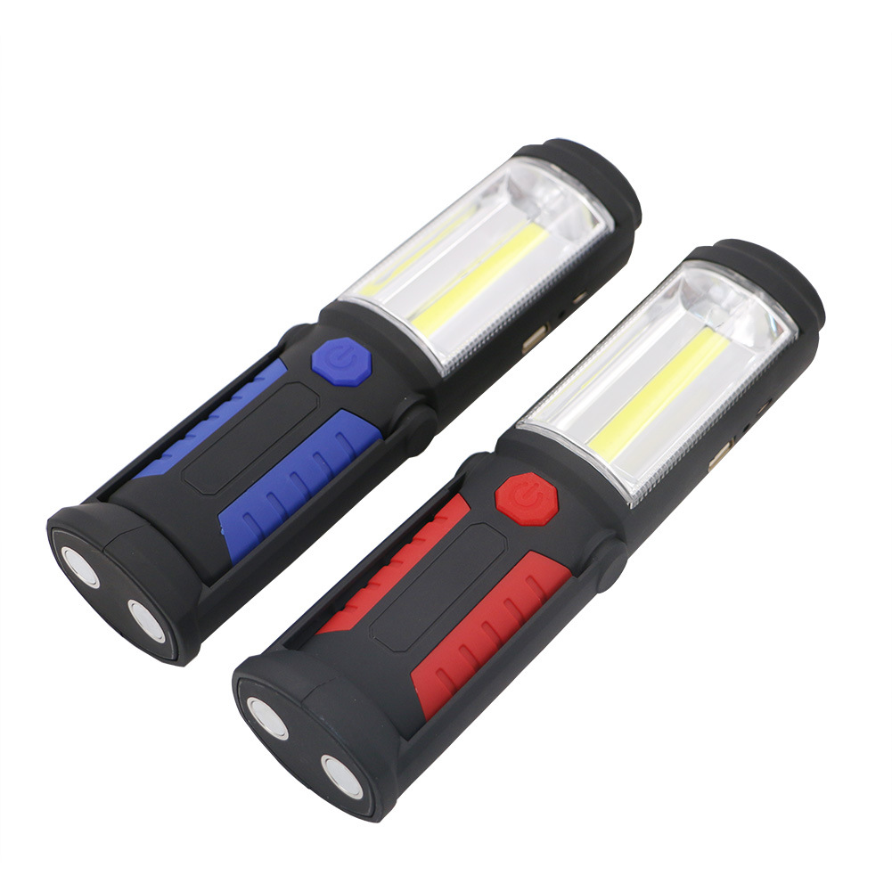 Cross-border new multi-function COB work light built-in battery flashlight rechargeable USB maintenance light with magnetic machine repair light