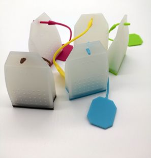 Tea Filter Accessories High Temperature Resistant Silicone Tea Bag Schoolbag Filter Bag Shape Silicone Tea Maker
