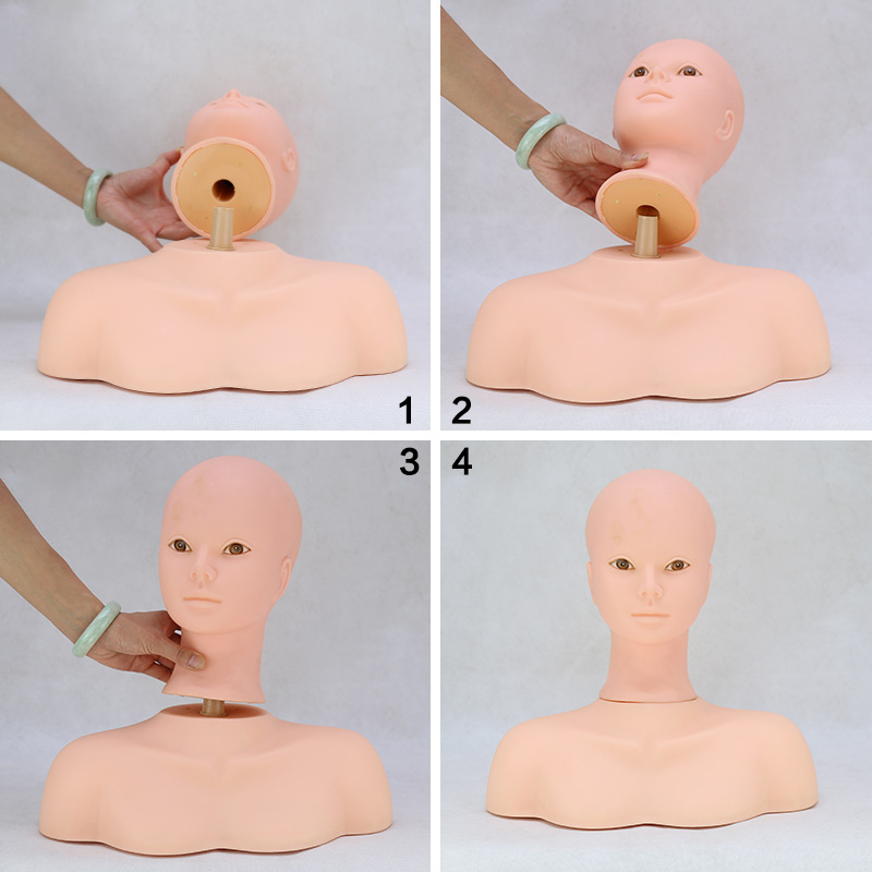 Head model fake shoulder model dummy head model with shoulder model head model shoulder support touch head bracket wig bracket