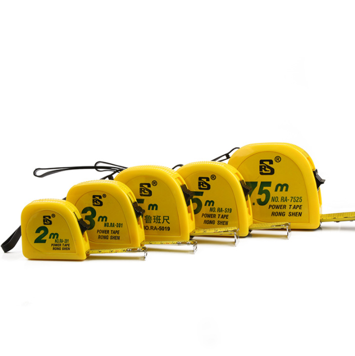 Rongshen steel tape measure 1 meter 2 meter 3 meter 3.5 meter 5 meter 7.5 meter metric inch tape measure Luban feng shui ruler