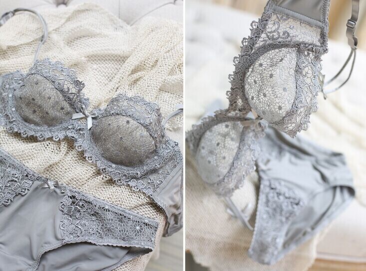 Reggiseno sexy in pizzo confortevole e trasparente sottile da donna, set di reggiseni intimi 9166_voghion.com