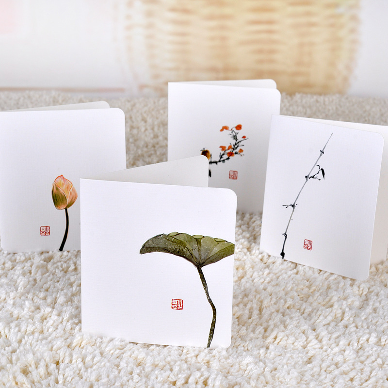 Chinese style greeting card Korean creative birthday card thank you card blessing card diy Thanksgiving Christmas card