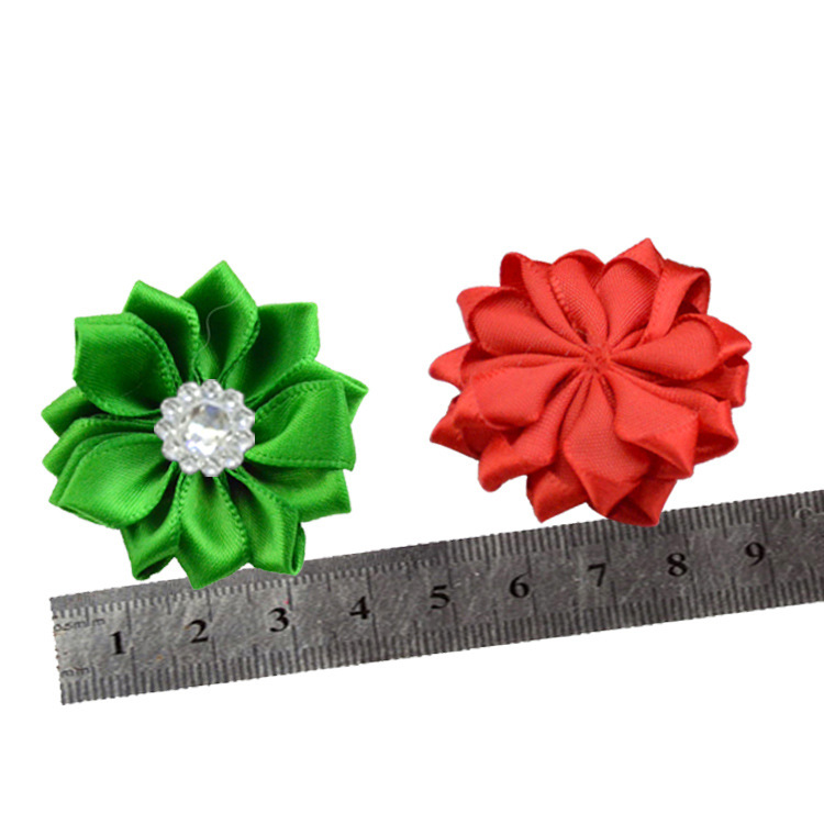 4cm hand-stitched flower middle sticky sunflower acrylic pointed lotus flower children's headband hairpin accessories