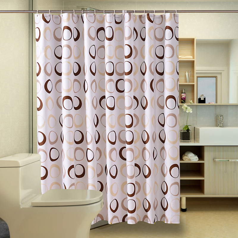 Shower Curtain Thickened Waterproof Shower Curtain Polyester Shower Curtain Waterproof Bathroom Curtain Cloth Waterproof Substitutable