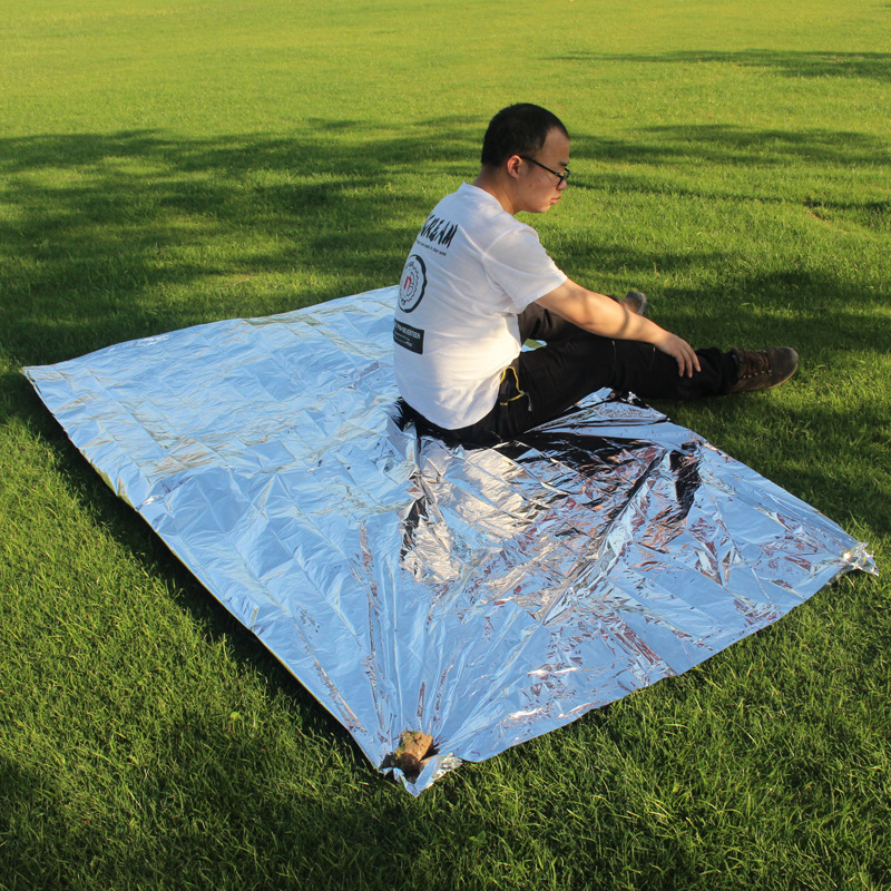 emergency tent outdoor life blanket survival blanket emergency blanket thermal insulation blanket j simple tent sunscreen space blanket