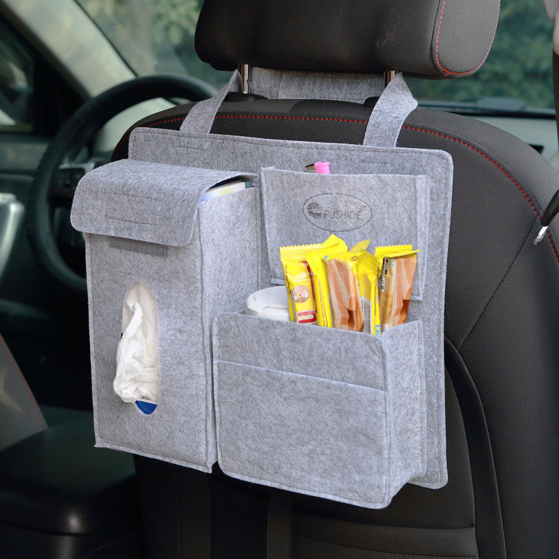 Mini Car Rear Seat Storage Bag Felt Car Storage Bag Car Storage Bag Storage Bag