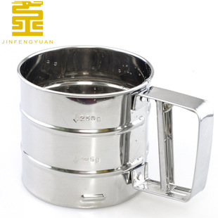 Factory Direct hand-held flour sieve stainless steel sugar powder sieve kitchen cooking filter tool baking screen
