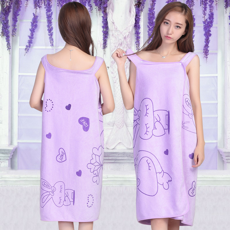Factory printing changeable bath skirt magic wearable sling bath towel anti-light beauty salon sweat steaming summer bath towel wholesale