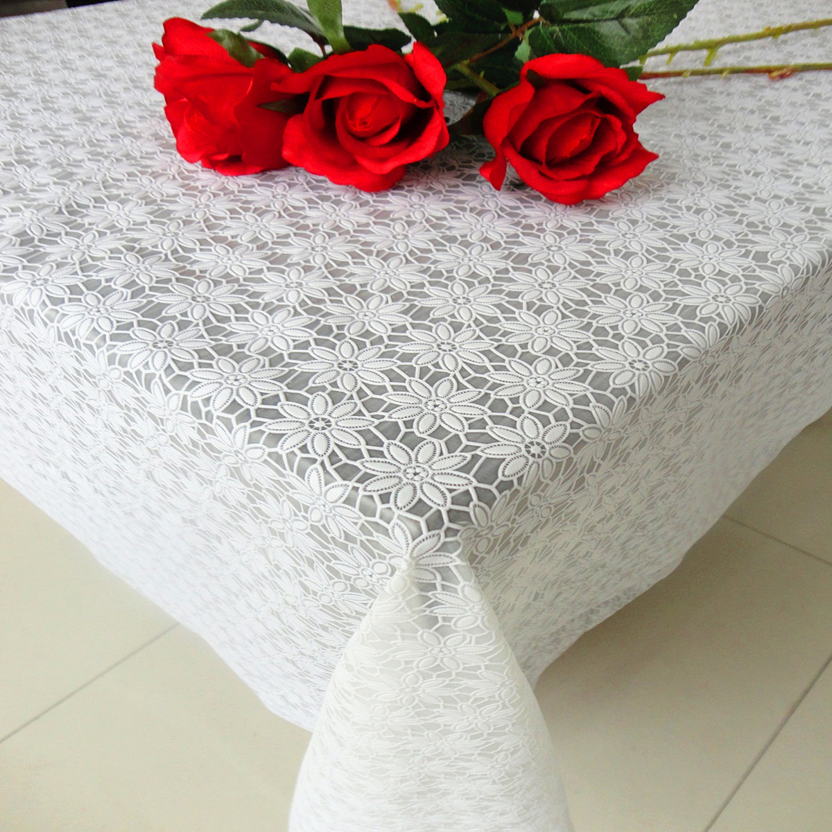 Factory Direct pvc tablecloth lace new tablecloth waterproof anti-scald oil-proof home hotel wholesale and retail