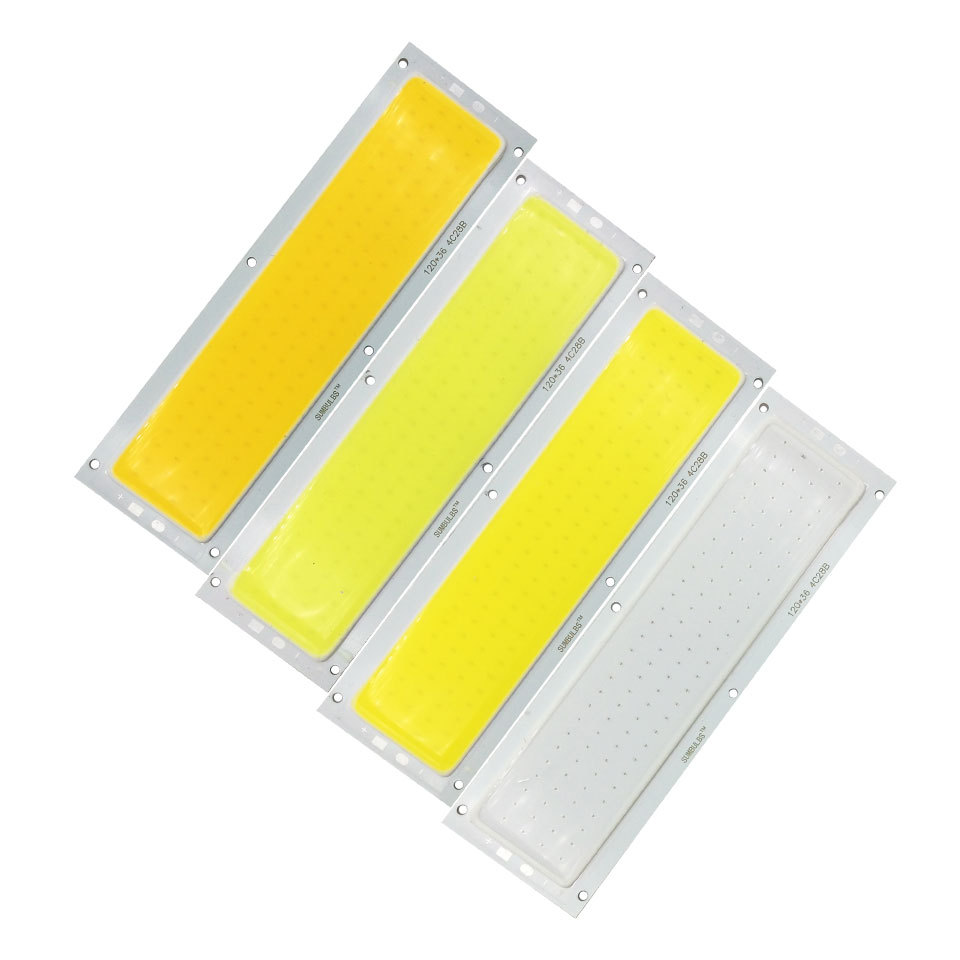 120x 36mm flip-chip COB integrated surface light source LED long cob light board 10W 12v warm cold natural white blue