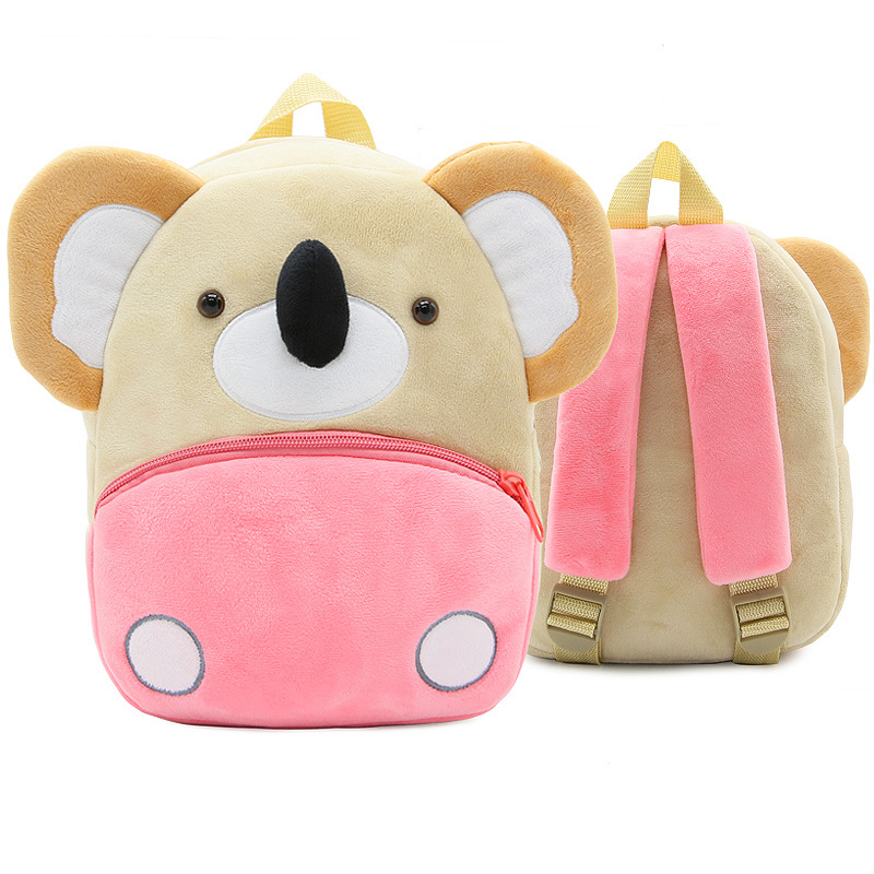 Keding Animal Koala Children's Bag Backpack Plush Backpack Animal Koala Early Childhood Education Relief Bag