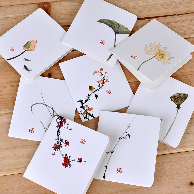 Chinese style greeting card Korean creative birthday card thank you card blessing card diy Thanksgiving Christmas card