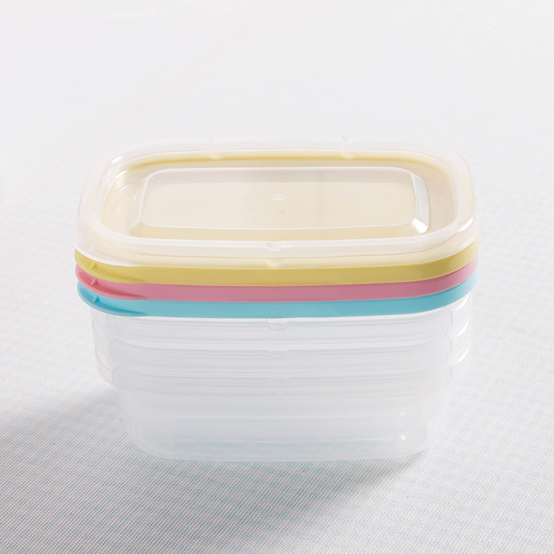迷你密封盒塑料长方形辅食小号保鲜盒食堂食品幼儿园留样盒200ml