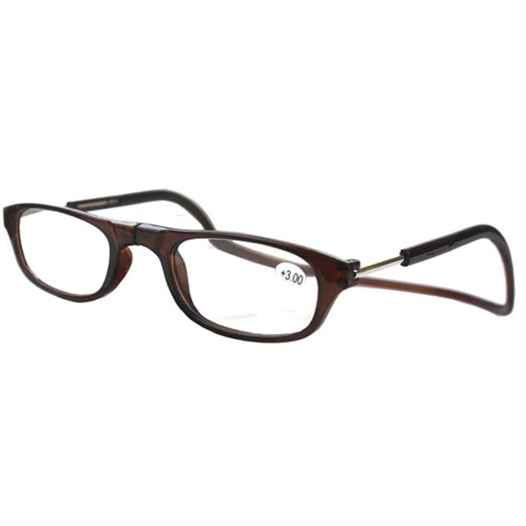 Cross-border trade wholesale folding neck reading glasses resin fashion magnet reading glasses fashion reading glasses