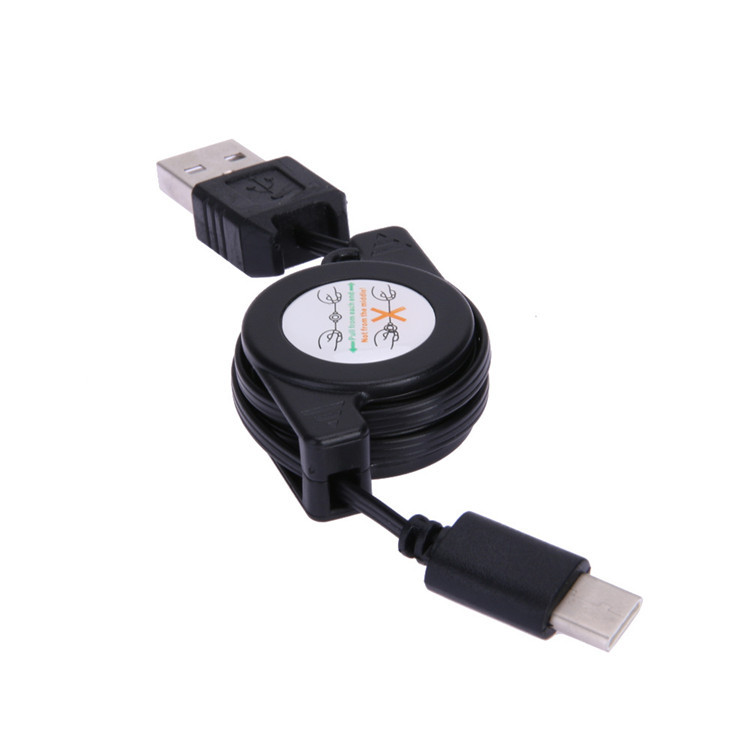 [Spot supply] stretch Type-c stretch telescopic data line Android interface mobile phone charging line 0.8 meters