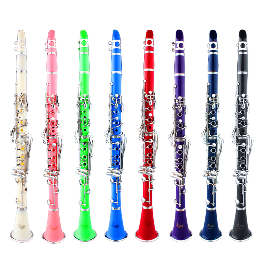 Factory wholesale LADE clarinet down B 17 key Bakelite clarinet student adult grade test instrument clarinet set