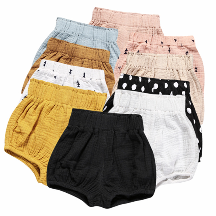 Kids Tales children's clothing baby bread pants children's Korean version of cotton and linen triangle shorts large pp pants for boys and girls